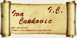 Iva Čupković vizit kartica